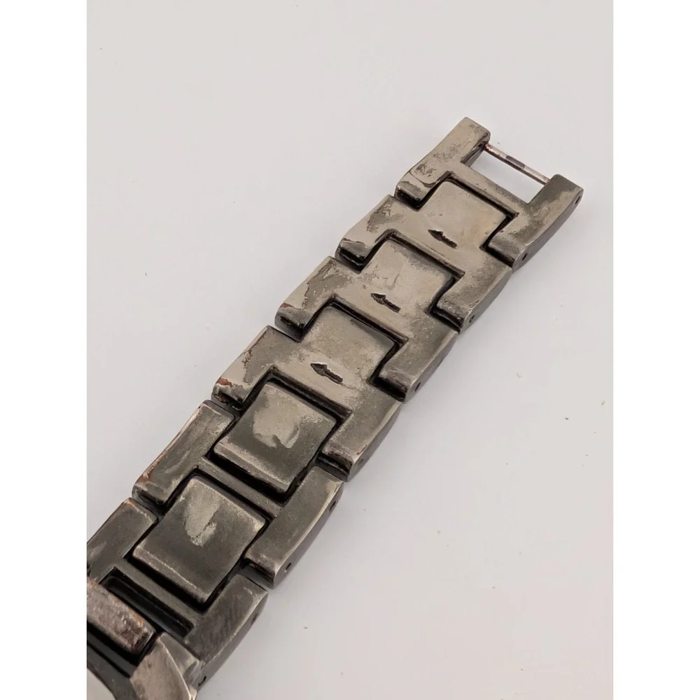 NY&C Watch Women 32mm Case Gunmetal Tone 7.25
